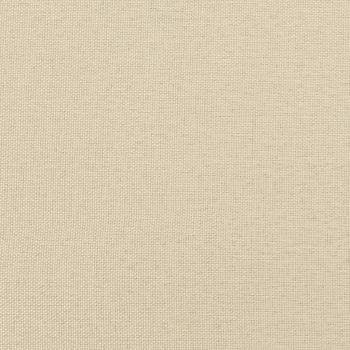 2-tlg. Sofagarnitur mit Kissen Creme Stoff