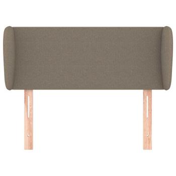 Kopfteil mit Ohren Taupe 103x23x78/88 cm Stoff