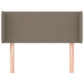 Kopfteil mit Ohren Taupe 103x16x78/88 cm Stoff