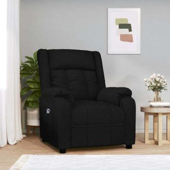 ARDEBO.de - Relaxsessel Elektrisch Schwarz Stoff