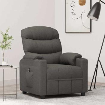 ARDEBO.de - Relaxsessel Elektrisch Dunkelgrau Stoff