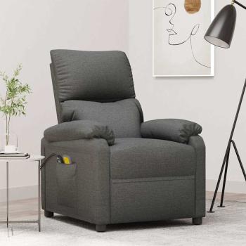ARDEBO.de - Massagesessel Elektrisch Dunkelgrau Stoff