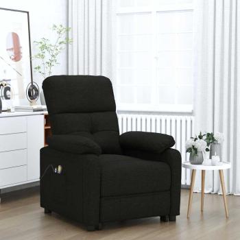 ARDEBO.de - Massagesessel Elektrisch Schwarz Stoff