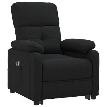 Massagesessel Elektrisch Schwarz Stoff