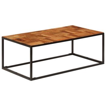 ARDEBO.de - Couchtisch 110x60x40 cm Massivholz Akazie und Stahl
