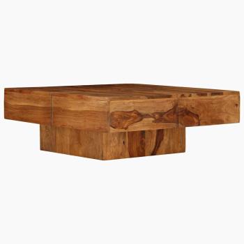 Couchtisch 80x80x30 cm Massivholz Akazie