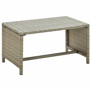 ARDEBO.de - Couchtisch Beige 70x40x38 cm Poly Rattan