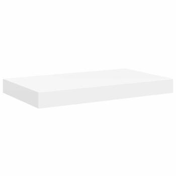 Schweberegale 2 Stk. Weiß 50x23,5x3,8 cm MDF