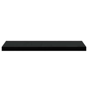 Schweberegal Schwarz 80x23,5x3,8 cm MDF