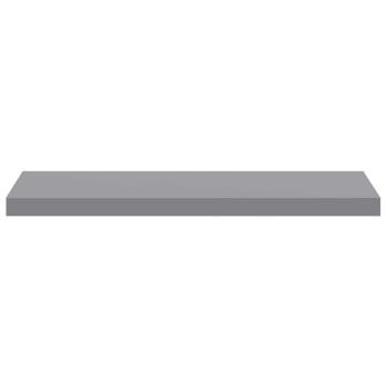 Schweberegal Grau 80x23,5x3,8 cm MDF