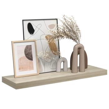 Schweberegal Eiche-Optik 80x23,5x3,8 cm MDF