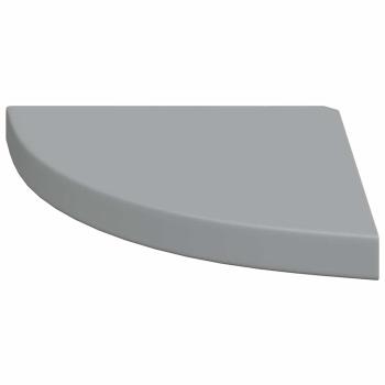 Eck-Schweberegale 4 Stk. Grau 35x35x3,8 cm MDF
