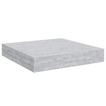 Schweberegale 4 Stk. Betongrau 23x23,5x3,8 cm MDF