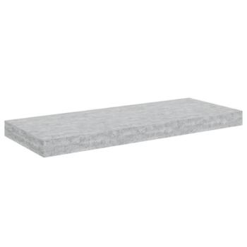 Schweberegale 4 Stk. Betongrau 60x23,5x3,8 cm MDF