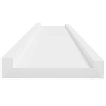 Wandregale 4 Stk. Weiß 100x9x3 cm