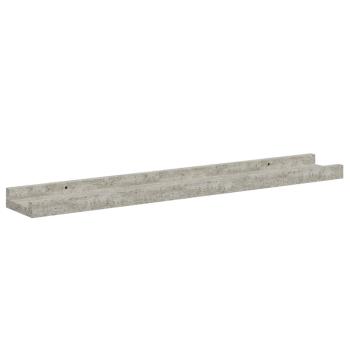 Wandregale 4 Stk. Betongrau 60x9x3 cm