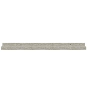 Wandregale 4 Stk. Betongrau 60x9x3 cm