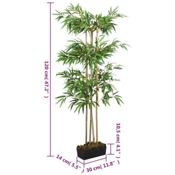 Bambusbaum Künstlich 760 Blätter 120 cm Grün