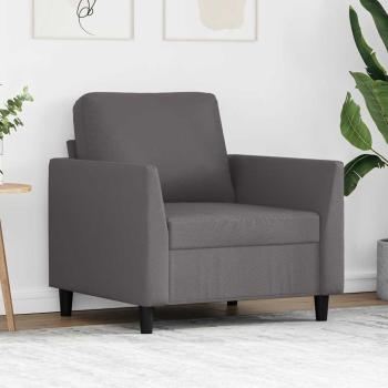 ARDEBO.de - Sessel Grau 60 cm Kunstleder