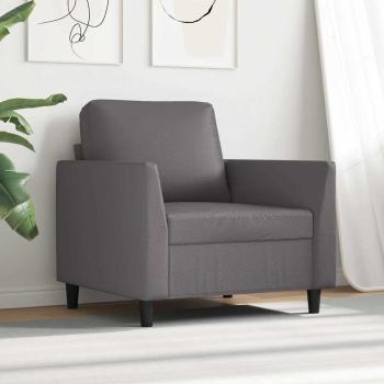 Sessel Grau 60 cm Kunstleder