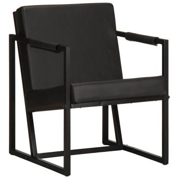 ARDEBO.de - Sessel Schwarz Echtleder