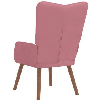 Relaxsessel Rosa Samt