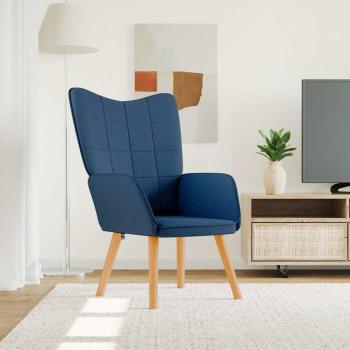 ARDEBO.de - Relaxsessel Blau Stoff