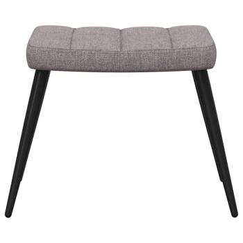 Relaxsessel mit Hocker Taupe Stoff