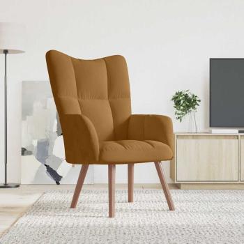 ARDEBO.de - Relaxsessel Braun Samt