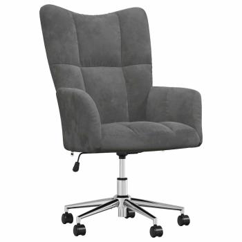 Relaxsessel Dunkelgrau Samt
