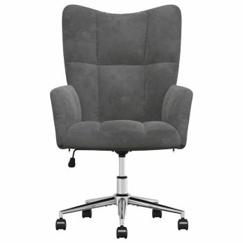 Relaxsessel Dunkelgrau Samt