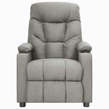 Relaxsessel Hellgrau Stoff