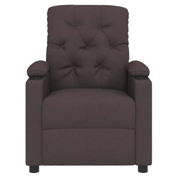 Relaxsessel Dunkelbraun Stoff