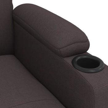 Relaxsessel Dunkelbraun Stoff
