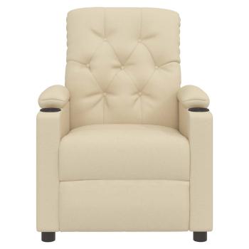 Relaxsessel Creme Stoff