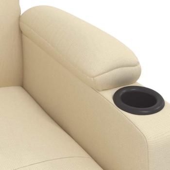 Relaxsessel Creme Stoff