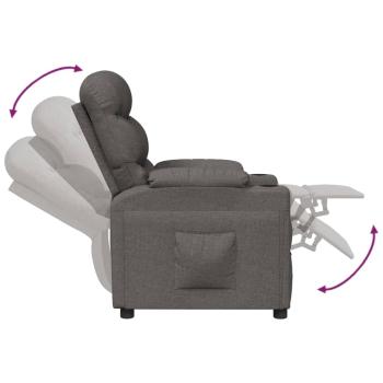 Relaxsessel Dunkelgrau Stoff