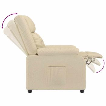 Relaxsessel Creme Stoff