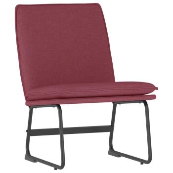 Loungesessel Weinrot 52x75x76 cm Stoff