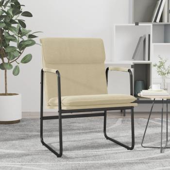 ARDEBO.de - Loungesessel Creme 55x64x80 cm Stoff