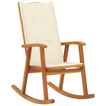 ARDEBO.de - Schaukelstuhl mit Auflagen Massivholz Akazie