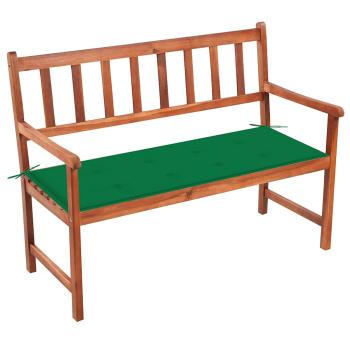 ARDEBO.de - Gartenbank mit Auflage 120 cm Massivholz Akazie