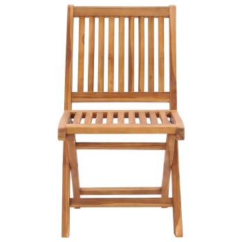 Klappstühle mit Kissen, 8-teilig, Massivholz Teakholz