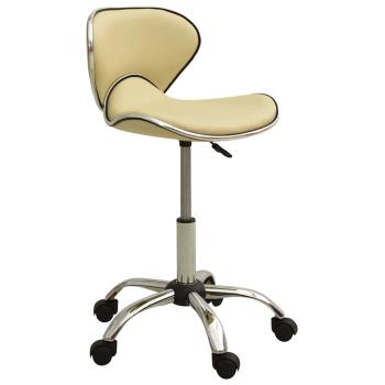 ARDEBO.de - Bürostuhl Creme Kunstleder
