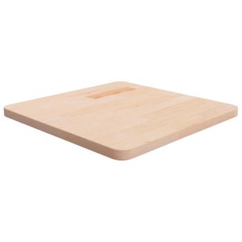 ARDEBO.de - Tischplatte Quadratisch 50x50x2,5 cm Eichenholz Unbehandelt