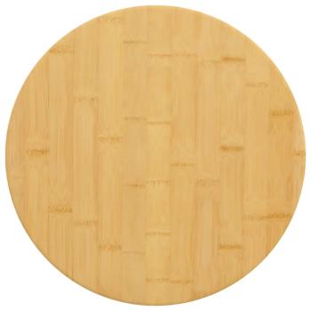 ARDEBO.de - Tischplatte Ø40x2,5 cm Bambus