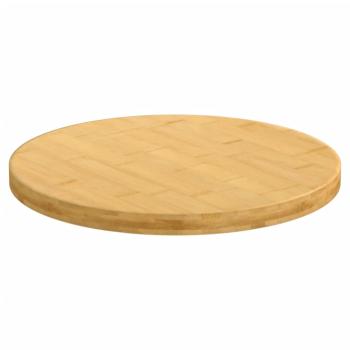Tischplatte Ø40x2,5 cm Bambus