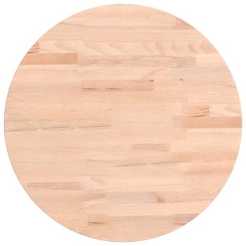 Tischplatte Ø40x1,5 cm Rund Massivholz Buche