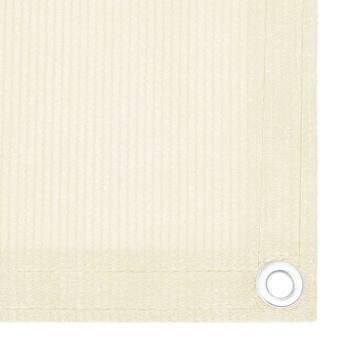 Balkon Sichtschutz Creme 90x600 cm HDPE