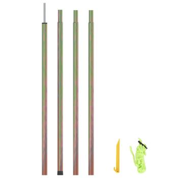 ARDEBO.de - Sonnensegel Stange 250 cm Verzinkter Stahl